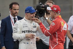 Valtteri Bottas en Sebastian Vettel