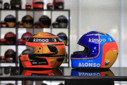 Helmen Stoffel Vandoorne en Fernando Alonso