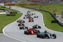 Start 2018 F1 Grote Prijs van Oostenrijk