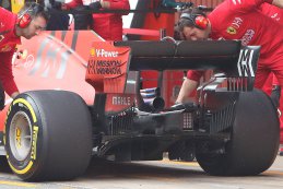 Achterzijde Sebastian Vettel - Ferrari
