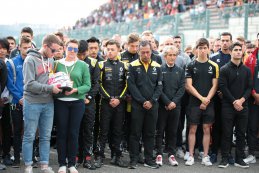 Een minuut stilte voor Anthoine Hubert