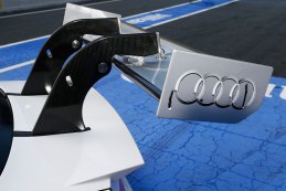 Geactiveerd DRS op de achtervleugel van de Audi RS 5 DTM