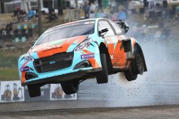 Jump van Patrick O'Donovan ondanks lekke band