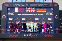 Podium 2026 ELMS 4 Hours of Imola LMGT3
