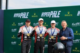 Tom Van Rompuy, Hadrien David en Esteban Masson kregen de pole medailles uit handen van Tom Kristensen
