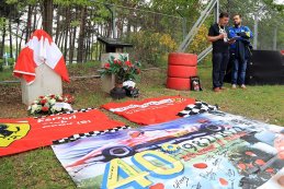 Onthulling borstbeeld Gilles Villeneuve
