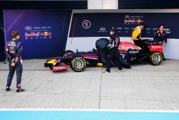 Sebastian Vettel aanschouwt de RB10