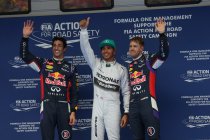 China: Hamilton op pole - Ricciardo sneller dan Vettel