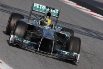 Testdag 7 Barcelona: Lewis Hamilton is iedereen te snel af