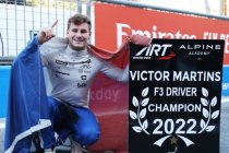 Formule 3: Victor Martins kroont zich tot kampioen in Monza