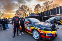 Emilien Allart en Antoine Podgorny aan de start van de 43ste Rallye de Wallonie